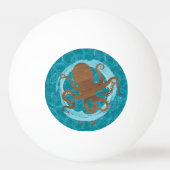 Octopus Coastal Art Pingpongbal (Achterkant)