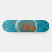 Octopus Coastal Art Skateboard (Horizontaal)