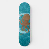 Octopus Coastal Art Skateboard (Voorkant)