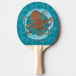 Octopus Coastal Art Tafeltennisbatje