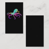 Octopus Colorful Kraken Zee Animal Art Visitekaartje (Voorkant / Achterkant)