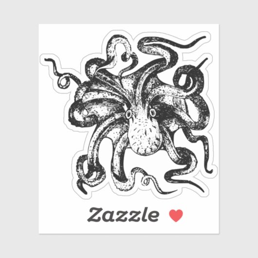 Octopus Contour Stickers (Vel)