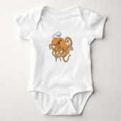 Octopus Cook Chef pet Romper (Voorkant)