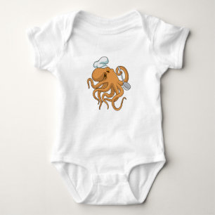 Octopus Cook Chef pet Romper