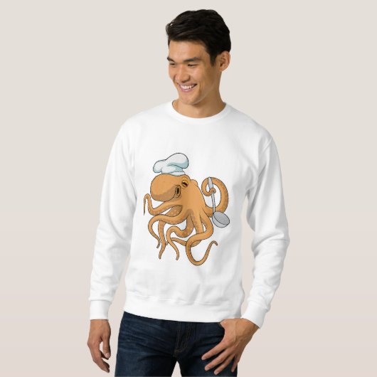 Octopus Cook Chef pet Trui (Voorkant volledig)