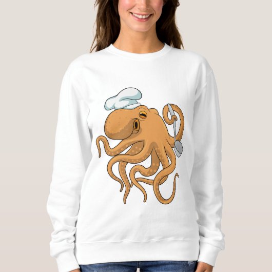Octopus Cook Chef pet Trui (Voorkant)