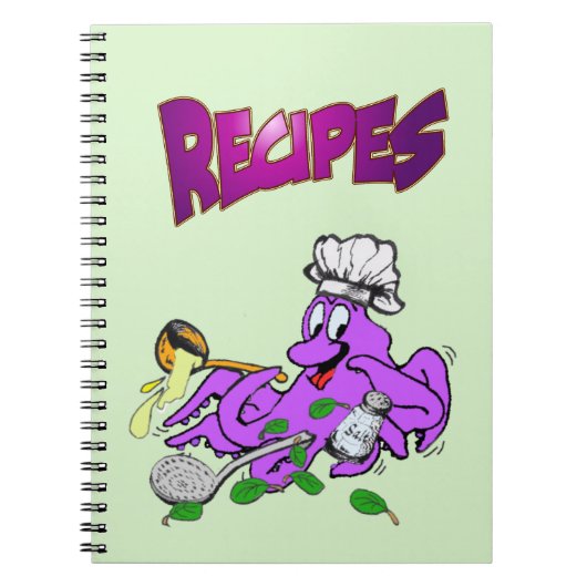 Octopus Cook Recipe Photo-laptop Notitieboek (Voorkant)