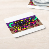 Octopus   cool style kartonnen onderzetters (Schuin)