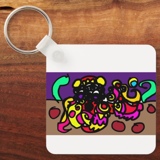 Octopus cool style sleutelhanger (Voorkant)