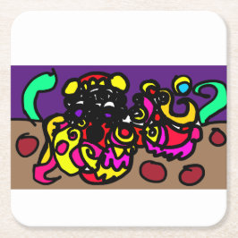 Octopus coole stijl kartonnen onderzetters