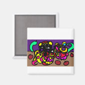 Octopus coole stijl magneet (Voorkant / Achterkant)