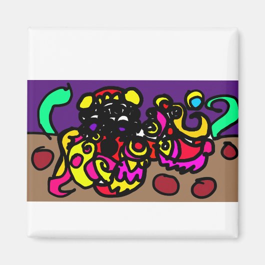 Octopus coole stijl magneet (Voorkant)