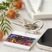 Octopus coole stijl sleutelhanger (Voorkant Rechts)