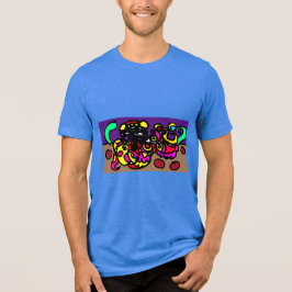 Octopus   coole stijl Tri-Blend shirt