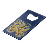 Octopus Creditkaart Flessenopener (Voorkant Gekanteld)