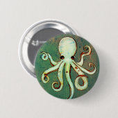 Octopus Cthulhu Ronde Button 5,7 Cm (Voorkant /achterkant)