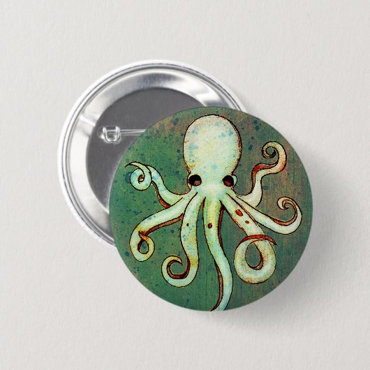 Octopus Cthulhu Ronde Button 5,7 Cm (Voorkant /achterkant)
