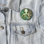 Octopus Cthulhu Ronde Button 5,7 Cm (In situ)