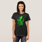 Octopus Cube Speed Cubing Wiskunde Puzzle Cuber Wo T-shirt (Voorkant volledig)