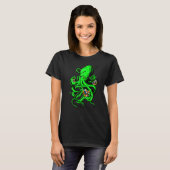 Octopus Cube Speed Cubing Wiskunde Puzzle Cuber Wo T-shirt (Voorkant volledig)