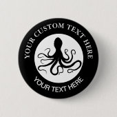Octopus Custom Logo Ronde Button 5,7 Cm (Voorkant)