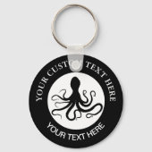 Octopus Custom Logo Sleutelhanger (Voorkant)