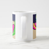 Octopus cute grote koffiekop (Achterkant)