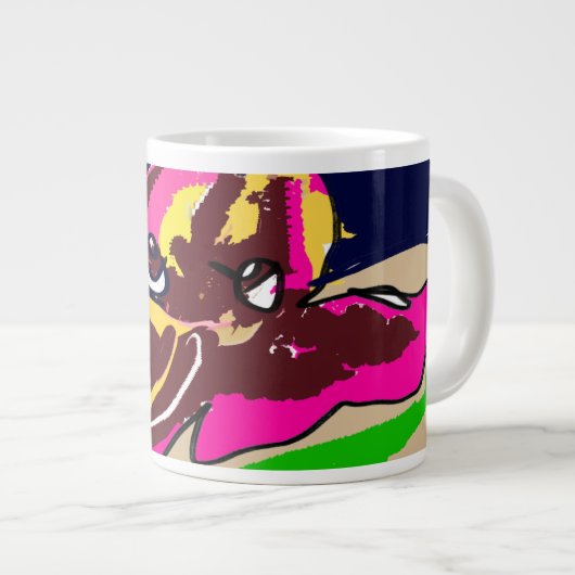 Octopus cute grote koffiekop (Voorkant rechts)