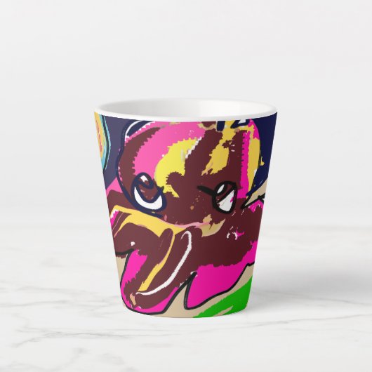 Octopus cute latte mok (Voorkant)