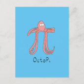 Octopus Cute Wiskunde Pi Day Briefkaart (Voorkant)