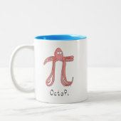 Octopus Cute Wiskunde Pi Day Koffie Mok (Links)