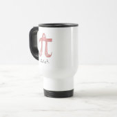 Octopus Cute Wiskunde Pi Day Koffie Travel Mug Reisbeker (Voorkant links)