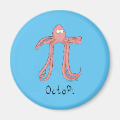 Octopus Cute Wiskunde Pi Day Magnet (Voorkant)