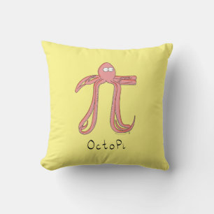 Octopus Cute Wiskunde Pi Day Pillow Kussen