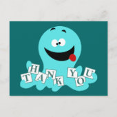 Octopus dank je briefkaart (Voorkant)