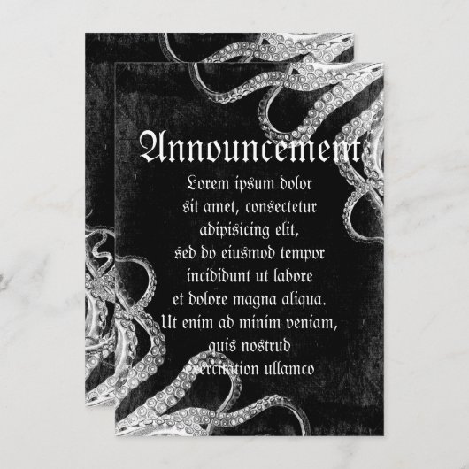 Octopus Dark Aankondiging (Voorkant / Achterkant)