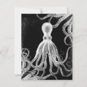 Octopus Dark Bedankkaart (Achterkant)