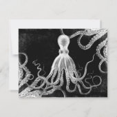 Octopus Dark Bedankkaart (Achterkant)