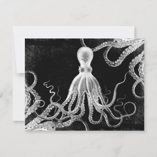 Octopus Dark Bedankkaart (Achterkant)