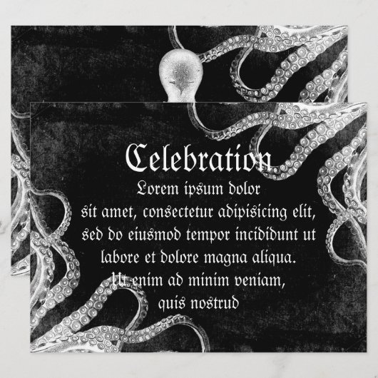 Octopus Dark Kaart (Voorkant / Achterkant)