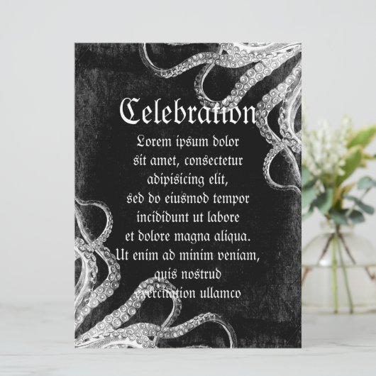 Octopus Dark Kaart (Staand voorkant)