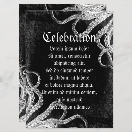 Octopus Dark Kaart (Voorkant / Achterkant)