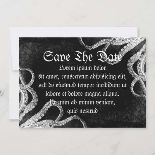  Octopus Dark Save The Date (Voorkant)