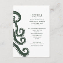 Octopus Deep Zee Modern Wedding Details