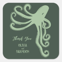 Octopus Deep Zee Modern Wedding, groen