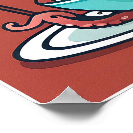 Octopus Delights - Kunstdruk Poster (Hoek)