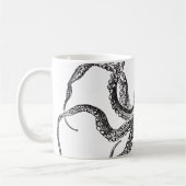 Octopus Design - Klassieke witte Mok van 11 oz (Links)