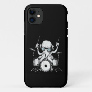 Octopus die drums speelt drumspeler drummer band Case-Mate iPhone case