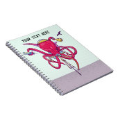 Octopus die fietsen notitieboek (Rechterzijde)
