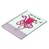 Octopus die fietsen notitieboek (Linkerzijde)